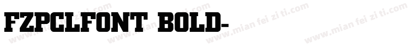 FZPCLFONT BOLD字体转换